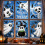 6 Sheet Halloween Ghost Window Stickers Halloween Bat Window Static 3