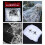 of 4 White Webs Halloween Decoration Props Spider Webs including 2