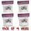 of 4 White Webs Halloween Decoration Props Spider Webs including 3