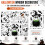 6 Sheet Halloween Ghost Window Stickers Halloween Bat Window Static 4