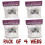 of 4 White Webs Halloween Decoration Props Spider Webs including 1