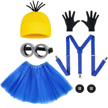 6pcs Yellow Costume Accessories Set Halloween World Book Day Outfit