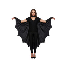 Adult Bat Cape Black Vampire Wings Fancy Dress