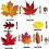 6 Sheet Autumn Fall Maple Leaves Window Clings Sticker For Thanksgiving Maple Decorations 4
