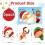 82pcs Christmas Window Cling Stickers, 5 Sheet Reusable Xmas Window 4