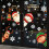 82pcs Christmas Window Cling Stickers, 5 Sheet Reusable Xmas Window 5