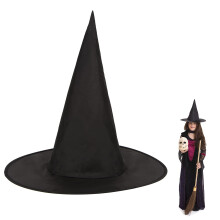 Witch Hat, Black Witches Hat Halloween Hat Kids Witches Hats for Women Halloween Accessories