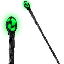 Creations Halloween LED Witch Staff Vintage Cane, Magic Walking Cane Prop Stick Accessory for Halloween Party Pretend Costume, Halloween Dress Up