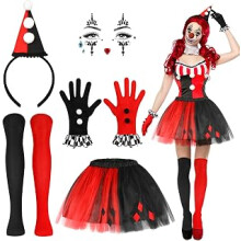 Halloween Clown Costume Women Accessories Halloween Costume Women