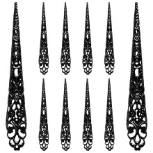 10PCS Halloween Finger Claws Finger Nail Tip Claw Rings Queen