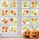 Stickers,6 Sheets Autumn Home Decor Reusable Autumn Leaves Window 3