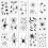 15 Sheets Halloween Spider Web Temporary Tattoos Bat Spider Web 1