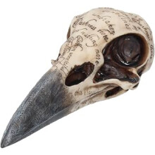 Now Edgar's Raven Skull Figurine 25cm Ivory