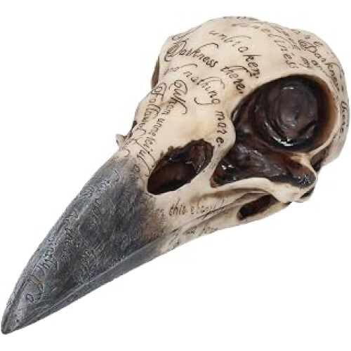 Now Edgar's Raven Skull Figurine 25cm Ivory