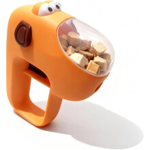 2pcs Dog Cat Treat Launcher Toy Manual Button Release Feeder for Training Play