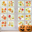 Stickers,6 Sheets Autumn Home Decor Reusable Autumn Leaves Window 1