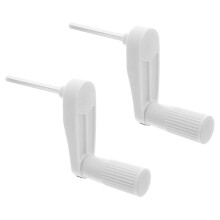 2pcs Hand Crank Table Chair Lift Handle Revolving Metal Knob Replacement Parts Woodworking Machine Ergonomic Grip
