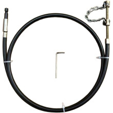 For Kitchen Sink Black Drain Cleaner Snake Drill Attachment Electric Drill Compatible Extended Reach to 110mm
