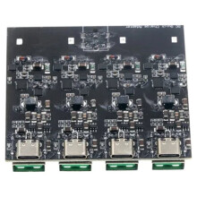 SCLS QC4.0 QC3.0 4-Drożny Adapter Szybkiego Ładowania Telefonów Komórkowych USB Typu C, Moduł Obniżający Napięcie 6-35 V SW3518