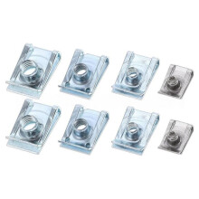 80PCS Automotive U-Clip, U-Nut Set, U-Nut M4 M5 M6 M8 for Dashboard Door Panel Interior, Car Motorcycle
