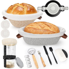 1set/21-Piece Sourdough Fermentation Set with Fermentation Basket and Bread Baking Accessories