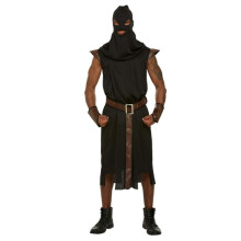 Men's Historical Executioner Halloween Fancy Dress Party Costume Outfit Black