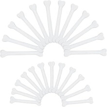 32Pcs Plastic Bones Decor Halloween Bone Ornaments Bulk White Beige