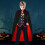 Black Red Cape Halloween Stand-Up Collar Witch Cosplay Accessories 4