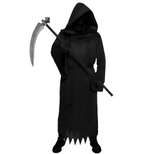 Halloween Costumes, Grim Reaper Costume Set for Girls Boys Adults,