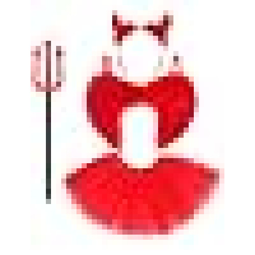4pc Kids Devil Costume Accessories Includes Red Feather Wings, Devil 2