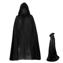 Black Cloak,180Cm Costume Black Cape,Grim Reaper Vampire Witch