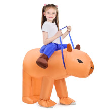 Kids Inflatable Capybara Costume,Inflatable Halloween Costumes Funny Ride on Animal Blow Up Costumes