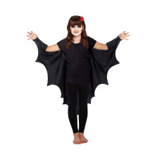 Childrens Bat Cape Costume Accessory for Kids Scary Fancy Dress