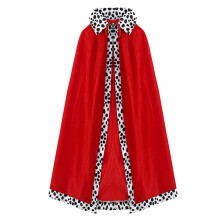 King Robe Queen Robe, Royal Velvet Cloak Coronation Cloak, Medieval