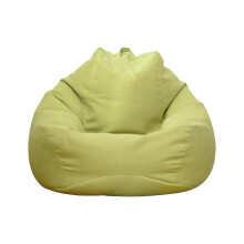 (90 x 110cm, Green) New Extra Large Bean Bag Chairs Couch Sofa Cover Indoor Lazy Lounger For Adults Kids Promotion Price