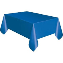 Royal Blue Rectangular Plastic Table Cover (137cm x 274cm) 1 Count Elegant & Durable Tablecloth for Parties, Events, and Home Use
