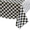 54x108 Black and White Checkered Table Cloth Racing TableCloth Party 1