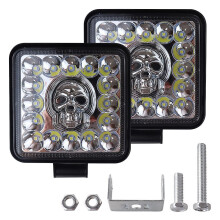 Personalized Car Squared Skull Headlight Wear-Resistant Automobile Headlight for Truck