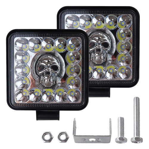 Personalized Car Squared Skull Headlight Wear-Resistant Automobile Headlight for Truck