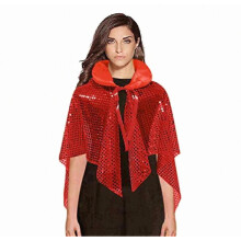 Halloween Red Costume Cloak Short Poncho Ballet Cosplay Shawl Chirstmas Cape