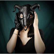Cosplay Goat Skull Mask Masquerade Carnival Party Demon Animal Skeleton Mask Rave Stage Show Halloween Mask Party Decor