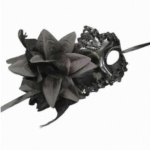 Halloween Mysterious Eye Mask Cover with Feather Rhinestones Sequin Lace Design Dancing Masque Party Women Face Mask Gol