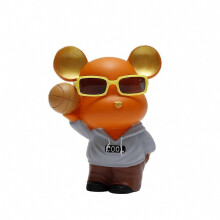 Cool Bear Piggy Bank Money Box Kids Adults Safe Money Bank Saving Coins Cash Fun Gift