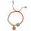 Βραχιόλι τύχης Crystal Slider από χρυσό 14 καρατίων Hetian Jade με πλεκτό κόσμημ 1
