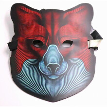 LED Voice Control Luminous Mask Halloween Fluorescent Mask Masquerade Props