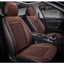 Car Wooden Bead Seat Cushion Summer Cool Leather Car Seat Cover Breathable Handmade Auto Seat Mat Pad Universal Auto Acc