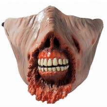 Horror Zombie Mask Cosplay Creppy Biochemical Zombie Half Face Thriller Rotten Face Monster Latex Masks Halloween Costum