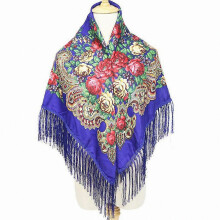 Winter Warm Scarf Tribe Shawl Cotton Wraps Fringed Scarf for Woman