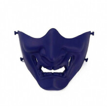 Tactical Half Face Mask Evil Demon Monster Helmet Samurai Hannya Oni Halloween Half Face Outdoor Game Mask Halloween Cos