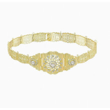 Taillenkette mit hohler Blume und Diamanten für Damen und Mädchen